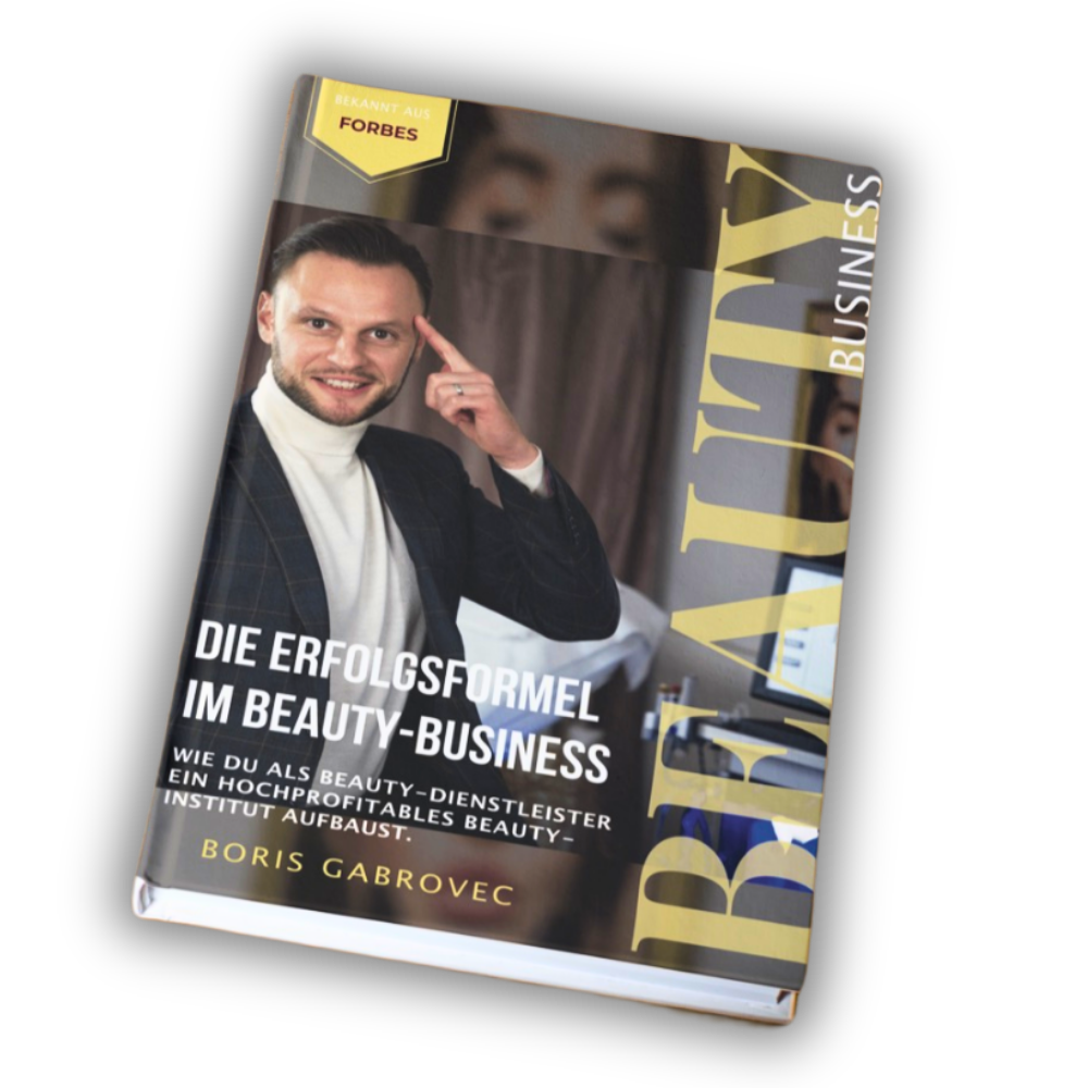 Transparentes Buch Die Erfolgsformel im Beauty-Business